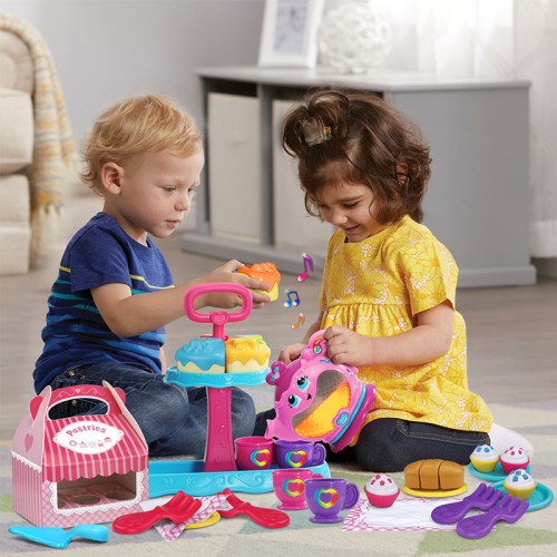 LeapFrog Musical Rainbow Tea Party Deluxe | Sweet Treats Musical Tea Set | Role Play Toy | 1-3 years